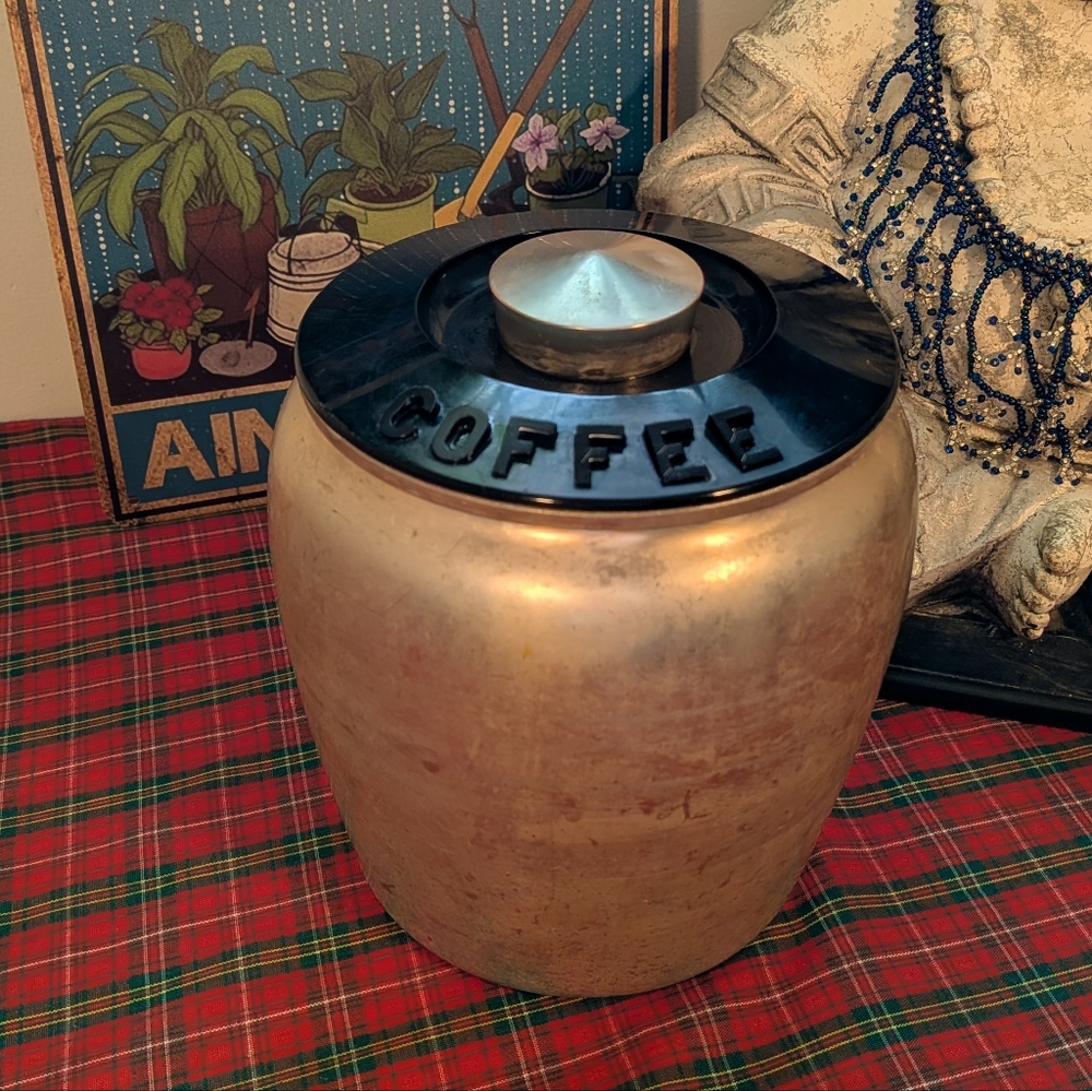 Vintage Kromex Aluminum Coffee Container